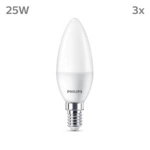 Philips Philips LED svíčka E14 2, 8W 250lm 2 700K matná 3ks obraz