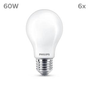 Philips Philips LED žárovka E27 7W 806lm 2700K matná 6ks obraz
