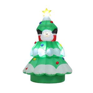 Markslöjd LED figurka Santa Tree, nafukovací, pohyblivá obraz