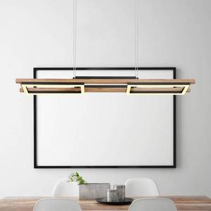 Globo LED závěsné světlo Illa v dřevěném designu obraz