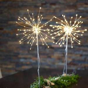 STAR TRADING LED dekorační světlo Firework 3D stříbrošedá 50cm obraz