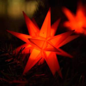 STERNTALER LED světelný řetěz s 9 hvězdami venkovní červená obraz