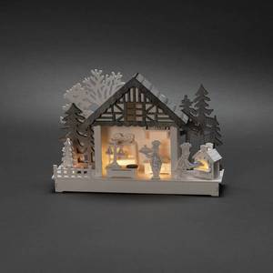 Konstsmide Christmas LED světelný oblouk dům a pekárna na baterie obraz