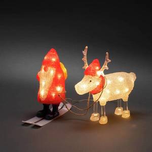 Konstsmide Christmas LED dekorační světlo Santa Claus a sob IP44 obraz