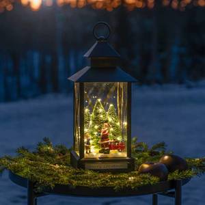 Konstsmide Christmas LED dekorační lucerna Santa Claus černá IP44 32cm obraz