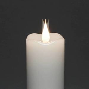 Konstsmide Christmas LED svíčka krémová barva světla jantar Ø5cm 2ks obraz