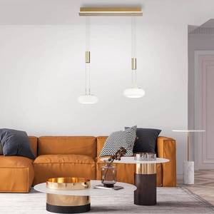 Q-Smart-Home Paul Neuhaus Q-ETIENNE LED závěsné světlo 2x mosaz obraz