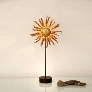 Holländer Stolní lampa LED Slunce zlatá obraz
