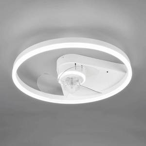 Reality Leuchten Stropní ventilátor Borgholm s LED, CCT, bílá obraz