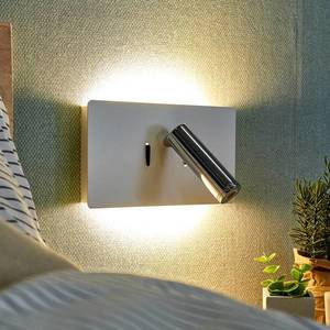 Lucande LED nástěnné světlo Elske s lampou na čtení obraz