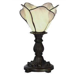 Clayre&Eef Stolní lampa 5LL-6099N, krémová, ve stylu Tiffany obraz
