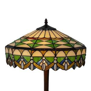 Clayre&Eef Stolní lampa 5LL-6086 v zelené, design Tiffany obraz