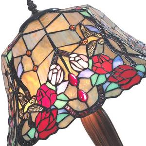 Clayre&Eef Stolní lampa 5LL-6072 žlutá, styl Tiffany obraz