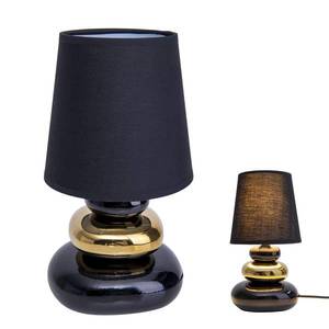 Näve Stolní lampa Stoney, keramika a textil obraz