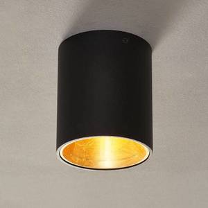 EGLO LED stropní svítidlo Polasso, kulaté, černá-zlatá obraz