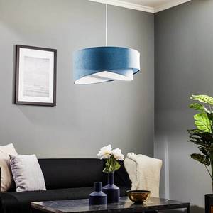 Maco Design Závěsná lampa Vivien, dvoubarevná, světle modrá/bílá obraz