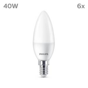 Philips Philips LED svíčka E14 4, 9W 470m 2 700K matná 6ks obraz