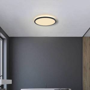 Globo LED stropní světlo Sapana, černá, kulaté, stmívací obraz