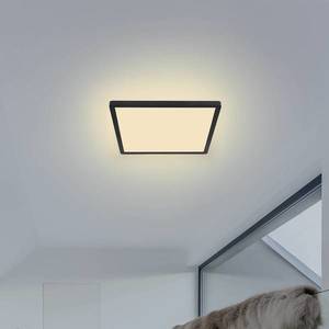 Globo LED stropní světlo Sapana, hranaté, stmívací černá obraz
