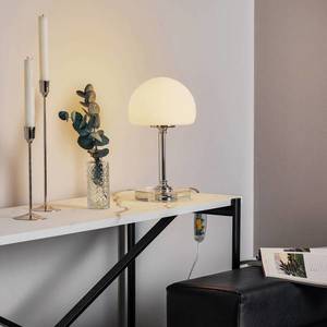Steinhauer Ancilla - chromovaná stolní lampa LED se stmívačem obraz