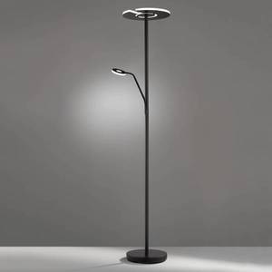 FISCHER & HONSEL LED stojací lampa Dent, čtecí rameno, CCT, černá obraz
