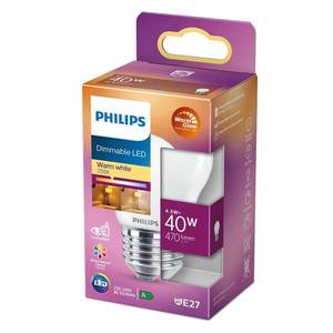 Philips Philips LED Classic WarmGlow E27 P45 3, 4W matná obraz