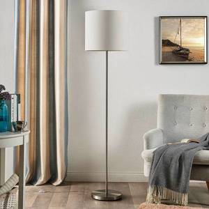 Lindby Parsa - stojací lampa s bílým textilním stínítkem obraz