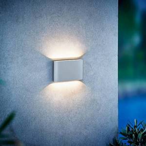 Nordlux LED venkovní světlo Kinver v plochém tvaru, bílá obraz