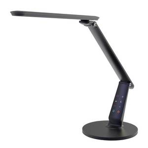 Aluminor LED stolní lampa Zig s ovládacím panelem, černá obraz