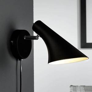 Nordlux Nástěnné světlo Vanila, vypínač, kabel, černá obraz