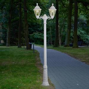 Fumagalli Bílé stožárové LED svítidlo Artu Rut, 2 zdroje E27 obraz