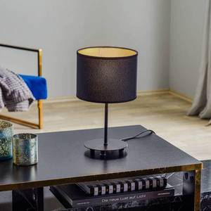 Duolla Stolní lampa Roller, černá/zlatá, výška 30 cm obraz
