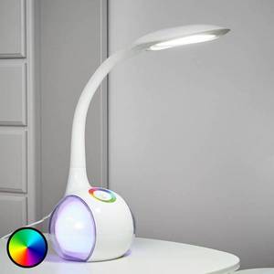 Globo Flexibilní LED stolní lampa Paula, bílá obraz
