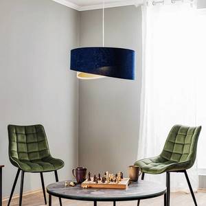 Maco Design Závěsná lampa Vivien tříbarevná modrá/béžová/zlatá obraz