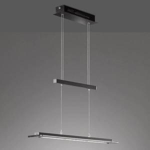 FISCHER & HONSEL LED závěsné světlo Tenso TW, stmívač, černá 88cm obraz