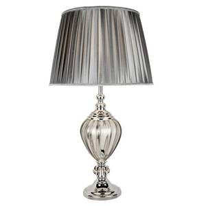 Searchlight Stolní lampa Greyson s textilním stínidlem v šedé obraz