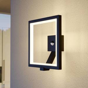 Lucande Venkovní LED světlo Square, šedé, senzor obraz