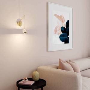 Lucande LED nástěnná lampa Hayley, závěsná koule, zlatá obraz
