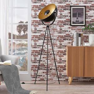 Lindby Černozlatá stojací lampa se stojanem tripod Meline obraz