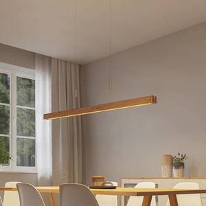 Lindby Lindby Alimara LED dřevěné závěsné světlo, 138 cm obraz
