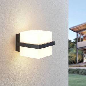 Lindby LED venkovní nástěnná svítilna Auron, tvar krychle obraz