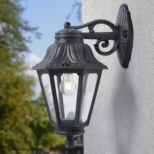 Fumagalli LED venkovní nástěnné světlo Bisso Anna E27, černá obraz