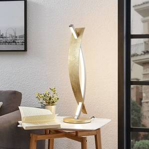 Lucande LED stolní lampa Marija, elegantní zlatý vzhled obraz