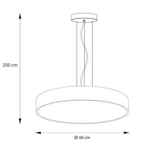 Arcchio Arcchio Vanida LED závěsné světlo, bílé, 60 cm obraz