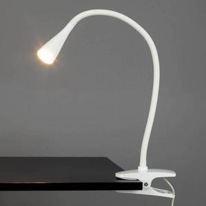Lindby Úzká LED svítilna s klipem Baris v bílé obraz