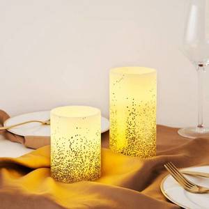 Pauleen Pauleen Golden Glitter Candle LED svíčka sada 2 ks obraz
