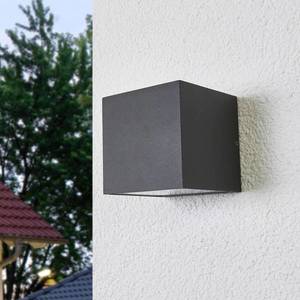 Lucande Merjem - LED venkovní nástěnné svítidlo tmavě šedé obraz