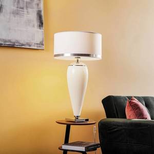Argon Stolní lampa Lund, bílá/opálová, výška 70 cm obraz