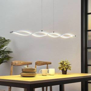Lucande LED závěsné trámové světlo Roan ve tvaru vlny obraz