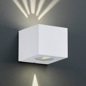 Reality Leuchten Hranaté LED venkovní nástěnné světlo Cordoba, bílé obraz